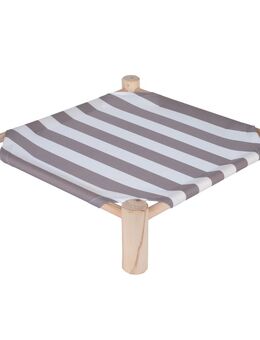 TIAKI Katzenbett Stripes - L 50 x B 50 x H 13 cm
