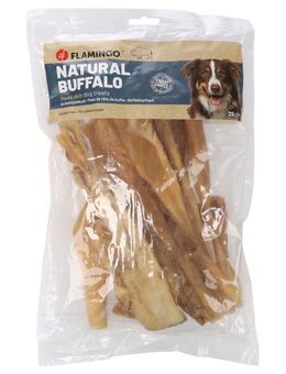 Flamingo Natur Snack Büffelkopfhaut - Sparpaket: 2 x 400 g (25 cm)