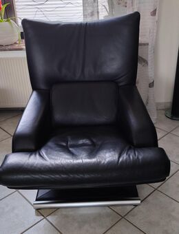 Rolf Benz Design-Klassiker 6500, Sessel, Dickleder, schwarz, manuelle Funktion - Gelsenkirchen