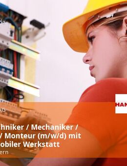 Servicetechniker / Mechaniker / Schlosser / Monteur (m/w/d) mit eigener mobiler Werkstatt - Kaiserslautern