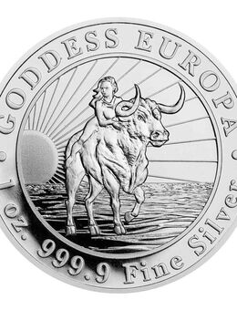 INVESTMENT: 60 Silbermünzen zu je 1 UNZE SILBER - Goddess Europa - Rehau
