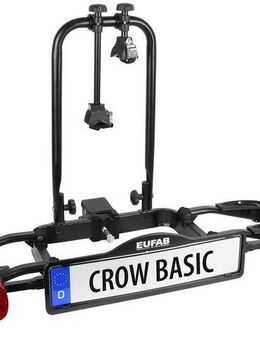 EUFAB Kupplungsfahrradträger EUFAB 11569 CROW BASIC, für max. 2 Räder, E-Bike geeignet