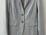 Blazer von Olsen Gr. 38 grau, Sweatshirtstoff - Vechta