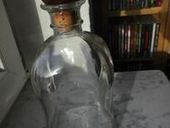 Glas Karaffe 0,7 l Holz-Kork-Stöpsel Flasche Vintage Deko 5,- - Flensburg