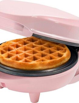 bestron Waffeleisen AMW500 Mini, 550 W, für klassische Waffeln, kleiner Waffelmaker mit Antihaftbeschichtung
