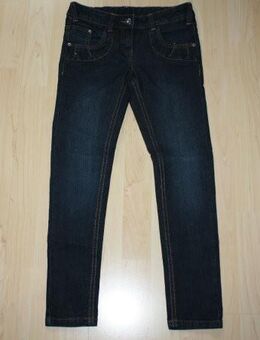 Mädchen Jeans Hose Kinder Jeanshose Skinny Herzen C&A Here&There dunkelblau darkblue Gr. 134 NEU - Sonneberg