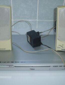 DVD Player Tevion-2008 USB DviX , Mit Boxen + Geschenk Silber Kette. - Aachen