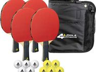 Joola Tischtennisschläger Tischtennis-Set Quattro (Set, mit Bällen, mit Tasche)