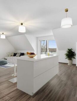 IMMOSPACE *** Exklusive Etagenwohnung mit Balkon, modernem Wohnbereich sowie Garage & Stellplatz *** - Kaisheim