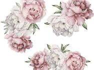 queence Wandtattoo Bine (1 St), Wandbild, Sticker, rosa, Blume, Blüte, selbstklebend