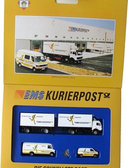 Deutsche Post - EMS Kurierpost - Set mit 3 Fahrzeugen & 1 Figur - von Herpa - Doberschütz