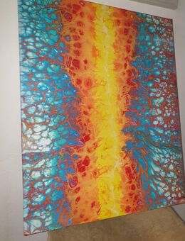 Farbenfrohe Acryl Gemälde "Lava Strom" - Sulz (Neckar)