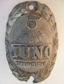 Fahrradteile Juno Titan Velo Steuerkopf CH Schild Emblem in 8604