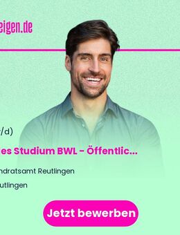 Duales Studium BWL - Öffentliche Wirtschaft - Verwaltungswirtschaft - Reutlingen