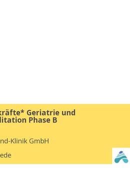 Pflegefachkräfte* Geriatrie und Frührehabilitation Phase B - Westerstede