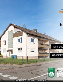 WOHLFÜHLORT: Charmante 4-Zimmer-Wohnung mit 2 Balkonen in Bruchsal-Büchenau - Bruchsal