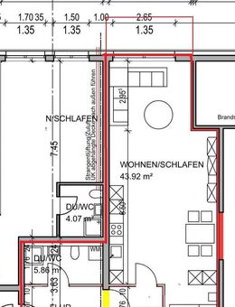 neu ausgebaute 1-Zimmer-Wohnung in Hemsbach - Hemsbach