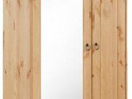 Home affaire Garderobenschrank Indra aus massiver Kiefer, mit Spiegel, dezentes Ornament