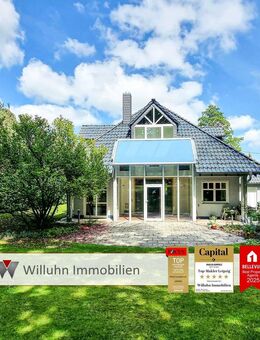 Architektenhaus mit 156 m² Wohnfläche + 1441 m² Grundstück I Wintergarten I Doppelgarage - Machern