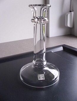 Flirt Glas Leuchter Kerzenhalter Kerzenleuchter Landhaus-Stil ca. 21 cm  hoch, 4,50 - Flensburg