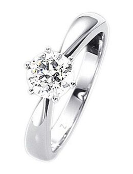 Firetti Solitärring Schmuck Geschenk Gold 750 Damenring Verlobungsring Goldring Solitär, mit Brillant