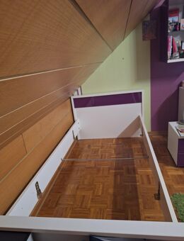 Jugendbett/ Bettgestell 100x200 mit Nachttisch - Saarbrücken