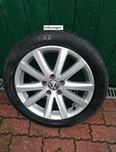 4 Stk VW 3C0601025J Felgen - Alufelgen in gutem Zustand ohne Radschrauben/ Radmuttern in 56745