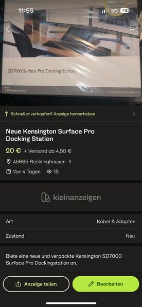 Neue Kensington Surface Pro Docking Station Markt De