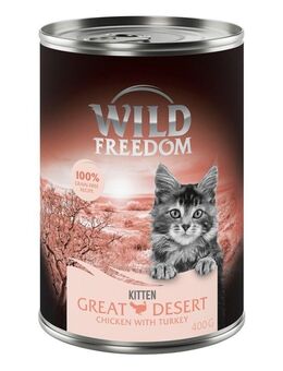 Wild Freedom Kitten 6 x 400 g - Great Desert - Truthahn & Huhn