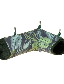 TIAKI Jungle Collection Tunnel für Kleintiere - L 36 x B 25 x H 13 cm, grün