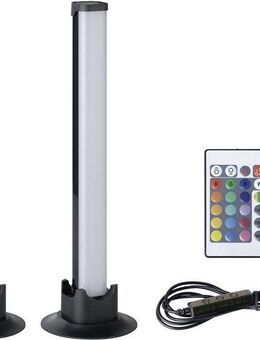 EGLO LED Dekolicht GAMER LIGHT, Tischlampe, musikgesteuert, 2er Set, Gaming Zimmer, Dimmer, Dimmfunktion, Farbsteuerung, Farbwechsel, Fernbedienung, Infrarot inkl., Geräuschesensor, RGB, LED fest integriert, RGB, warmweiß - kaltweiß, Fernbedienung...
