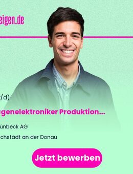 Anlagenelektroniker Produktion Serie (m/w/d) - Höchstädt (Donau)