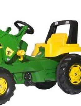 rolly toys® Trettraktor rollyJunior John Deere mit Lader und Trailer, Made in Europe Made in Germany
