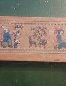 antiquarisches Schieferkästchen Holz Dornröschen- Motive in 02794