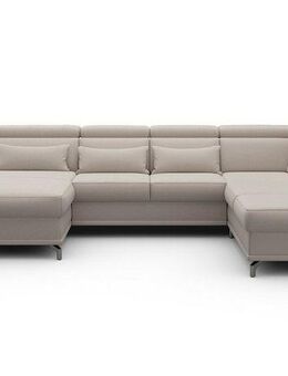 sit&more Wohnlandschaft Cabrio U-Form, B: 359 cm, mit Sitztiefen-, Arm- & Kopfteilverstellung, 3 Nierenkissen, Federkern, optional Bettfunktion und Stauraum