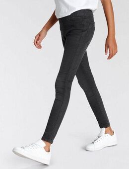 KIDSWORLD Jeansjeggings, Stetch-Jeans mit schmalem Bein schmale Passform, abgesteppter Beinabschluss, niedrige Leibhöhe