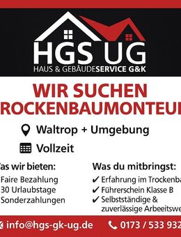 Trockenbauer gesucht - Waltrop