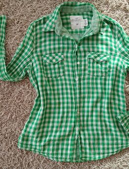 Grün-weiß-kariete Bluse, bügelfrei, Größe 36 - Münster (Hessen)