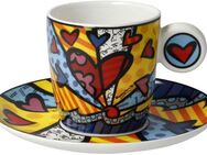 Goebel Espressotasse Britto, Porzellan, Pop Art, Fine Bone China, Romero Britto - A New Day