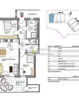 Nachhaltig Wohnen in Mietingen - Energieeffiziente Neubauwohnung KfW 40 + QNG - Mietingen