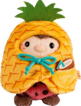 Nici Kuscheltier mymochi, Set Marienkäfer Dozz 8 cm mit Kokosnuss und Ananaskostüm