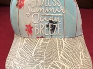 Neuwtg. Unisex Brim-Caps, Einheitsgröße 55-60cm Snapback, hellblau-weiß, Endless Summer/Ozean Breeze - Wuppertal