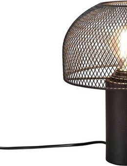 Leonique Tischleuchte Elenoire, ohne Leuchtmittel, Pilzlampe Tischlampe Schreibtischlampe Gitter Draht Schirm