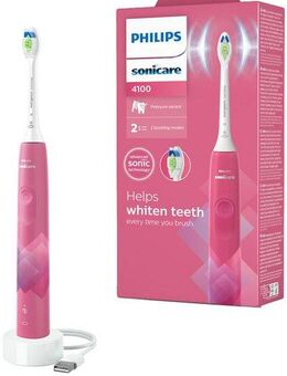Philips Sonicare Elektrische Zahnbürste Series 4100 HX3689, Aufsteckbürsten: 1 St., mit integriertem Drücksensor und 2 Intensitätsstufen, inkl. Ladegerät