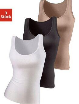 vivance active Unterhemd (3er-Pack) aus weicher Microfaser, Tanktop, Unterziehshirt