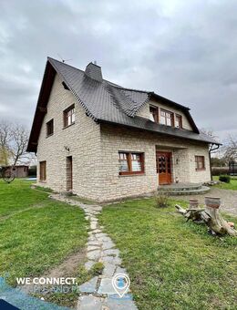 Exklusives Traumhaus mit Naturstein-Fassade, Pool, Garage und separatem Büro - Luxus pur! - Hohenberg-Krusemark