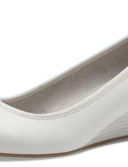 Tamaris Pumps, Keilabsatz, Halbschuh, Schlupfschuh mit komfortablem Elastikeinfass