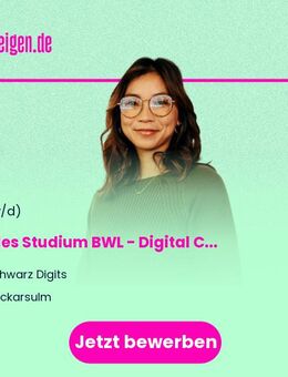 Duales Studium BWL - Digital Commerce Management 2026 (m/w/d) - Neckarsulm