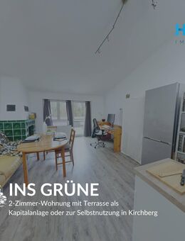 INS GRÜNE - 2-Zimmer-Wohnung mit Terrasse als Kapitalanlage oder zur Selbstnutzung in Kirchberg - Kirchberg (Jagst)