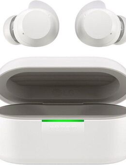 LG xboom Buds Lite Bluetooth-Kopfhörer (Active Noise Cancelling (ANC), Freisprechfunktion, LED Ladestandsanzeige, Multi-Point-Verbindung, Rauschunterdrückung, Sprachsteuerung, kompatibel mit Siri, Google Assistant, Siri, Bluetooth)